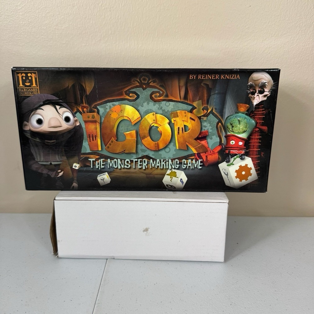 Igor The Monster Making Card Game Mad Scientist Evil Science Fair R&R Complete